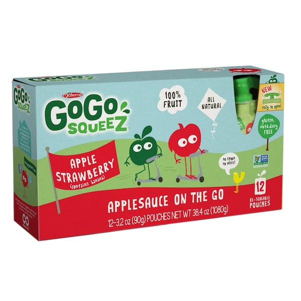 Gogo Squeez GoGo Apple Strawberry, PK72 120437 - main